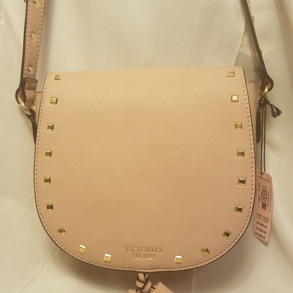 NWT Victoria Secret shoulder bag pink w/gold